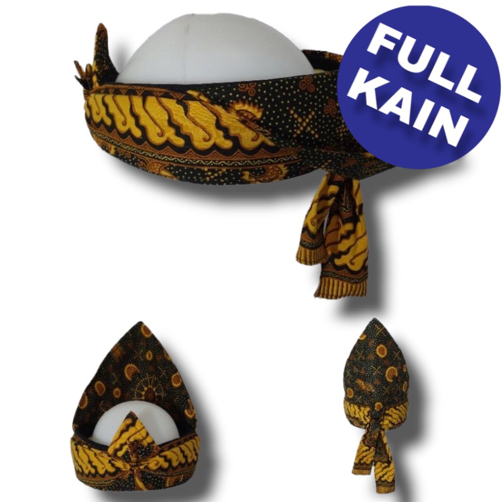 iket variasi barangbang semplak FULL KAIN praktis permanen siap pakai medium quality iket sunda bend