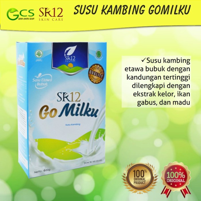 

[ COD ] GOMILKU SR12/SUSU KAMBING ETAWA BUBUK SR12 - 200 gr, Original