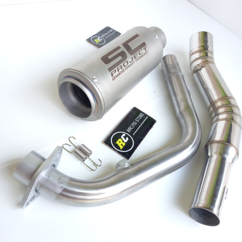 Knalpot Racing SC PROJECT CR-T Sandblas R15 Gsx150 R Mx King Mx Old Satria Fu Fi Byson Vixon Full Sy