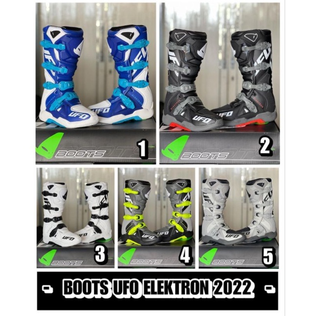 SEPATU TRAIL BOOTS UFO ELEKTRON ORIGINAL MOTOCROSS GRASSTRACK ENDURO TRABAS