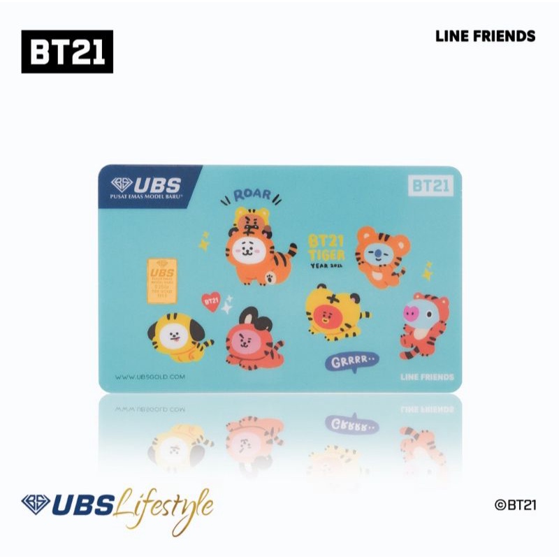 BT21 x UBS Lifestyle 0,25gr Tiger Limited Edition