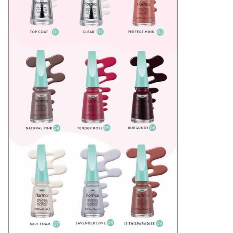 ☄ Flormar Breathing Color Nail Enamel | Breathable Nail Polish Wudhu Friendly ▲