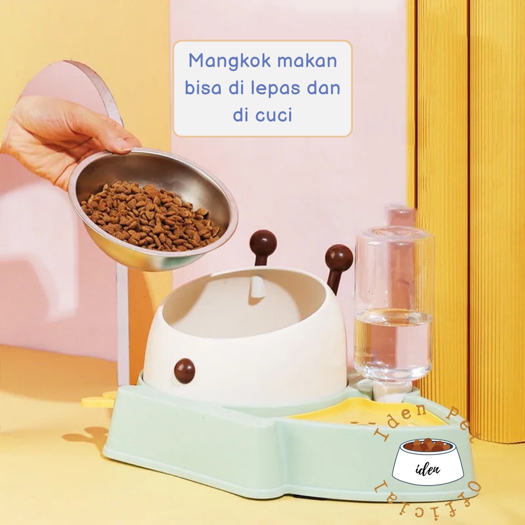 Mangkok Tempat Makan Minum Hewan Kucing Mangkuk Makanan Anjing Pet Cat Dog Bowl Feeder