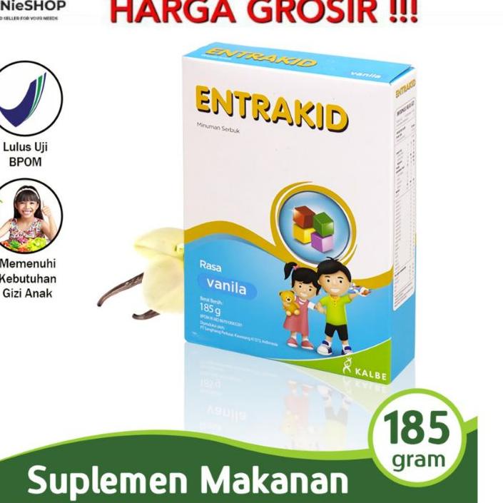 

✯ ENTRAKID VANILA COKLAT 185GR ANAK 1-5 TH ♪