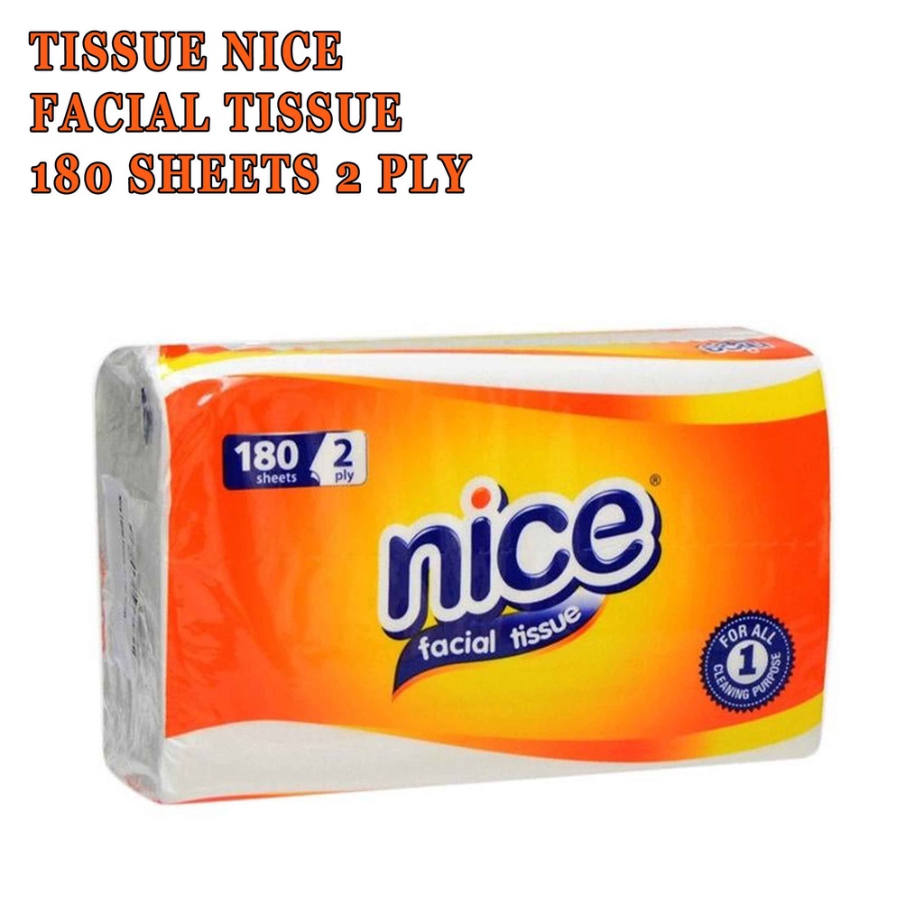 Soft Pack Tissue * Nice Facial Tissue * Tissue Wajah * 2ply 180sheets