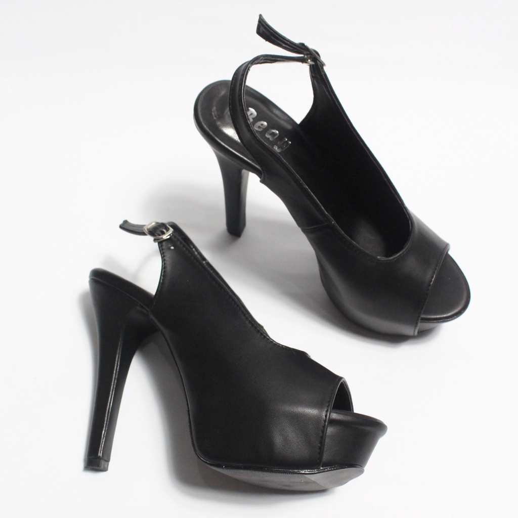 Beay - Laura Sandal Wanita Pantofel High Heels 12CM
