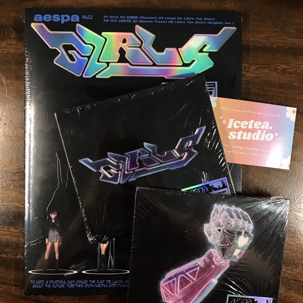 [ready stock] aespa girls SGS / WARNER RECORDS photobook kwangya digipack girls rocket puncher karin