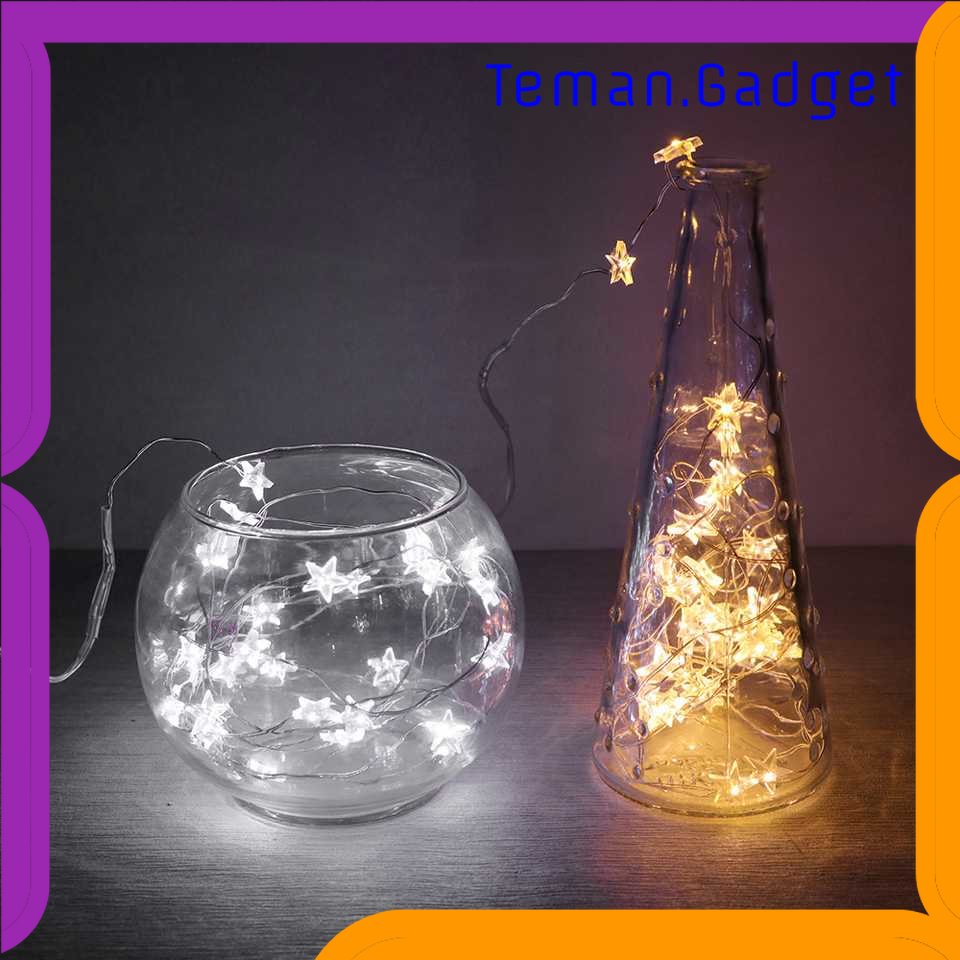 TG - LMP DKG Lampu Hias String Lights Star Shape Battery Power 20 LED - 2G11