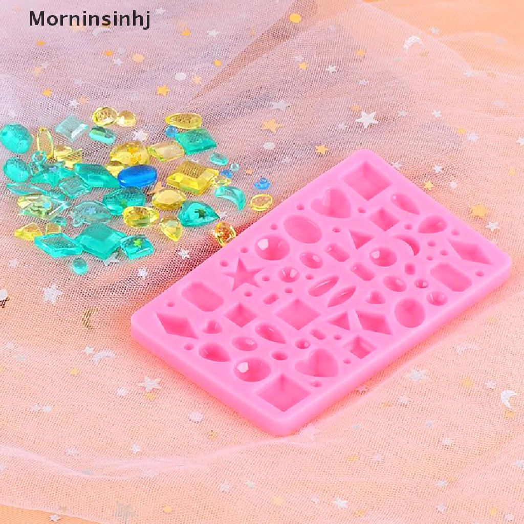 Mornin 1Pc Cetakan Cabochon Bahan Silikon Untuk Membuat Perhiasan Liontin Resin Casg Cetakan Craft id