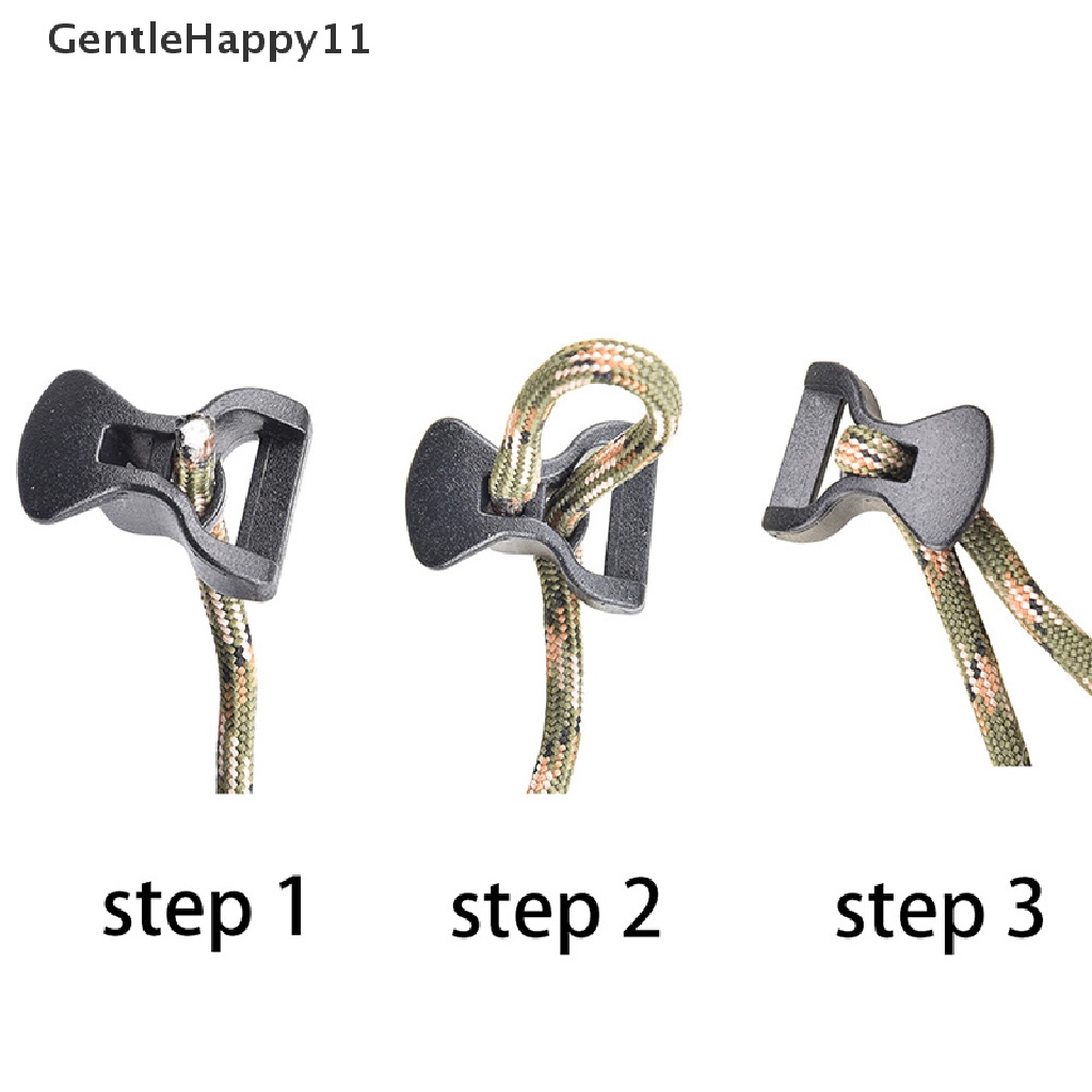 Gentlehappy 10Pcs Camping Awning Outdoor Tent Fixing Clip Adjusg Aksesoris Multi-Fungsi Tali Gesper id