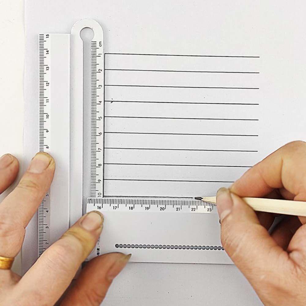 Lanfy Penggaris Lipat Gambar Matematika 30cm Kreatif Siswa Alat Tulis Siswa Guru Desainer Garis Melingkar Menggambar Penggaris Template Geometri