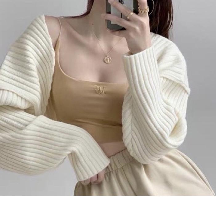 ❁ CROP TOP OVERSIZE BOLERO | CARDIGAN CROP OUTER RAJUT ❉
