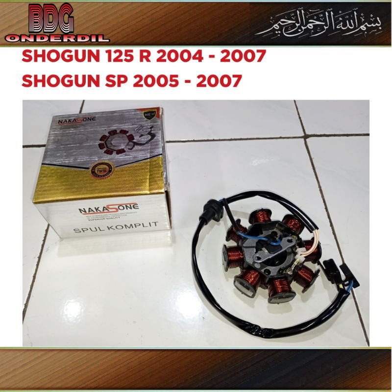 Spul Assy + Pulser Shogun 125 R - Shogun SP / 2004 2005 2006 2007 / Sepul Spull Spool Fulser 1 Set