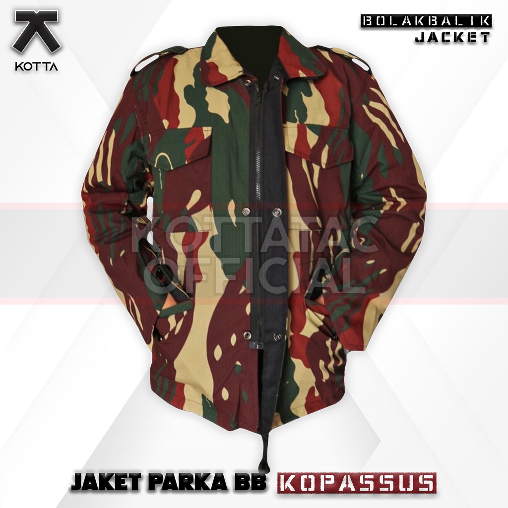 Jaket BB Loreng Kopassus - Jaket Parka Loreng Kopassus