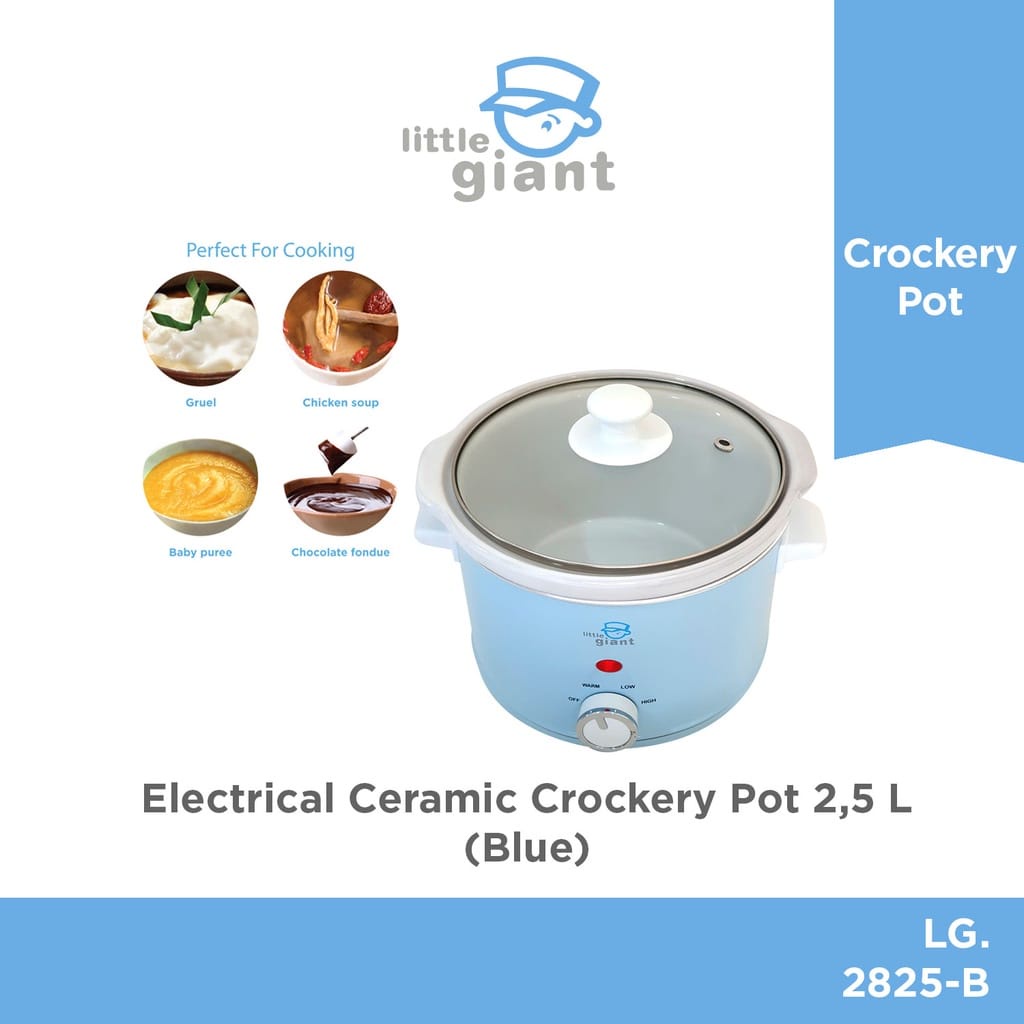 Little Giant LG2825-B Electrical Ceramic Crockery Pot 2,5L