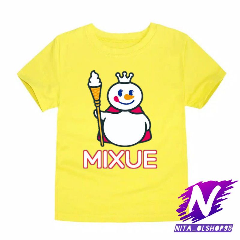 kaos anak baju anak mixue