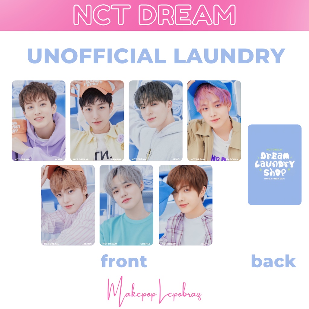 [PC ALBUM REPLIKA] NCT DREAM LAUNDRY SHOP MARK JAEMIN JENO JISUNG RENJUN HAECHAN CHENLE