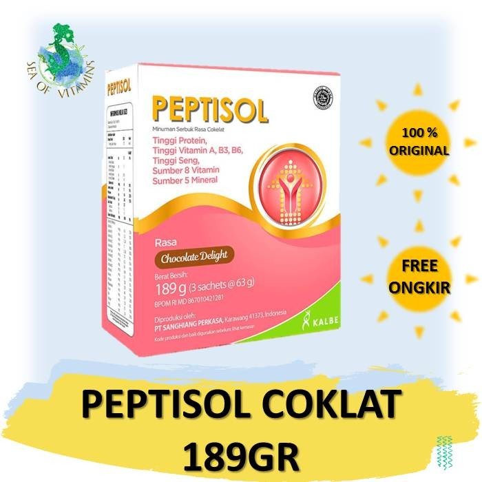

[ COD ] PEPTISOL COKLAT/VANILA 189 GR - Coklat