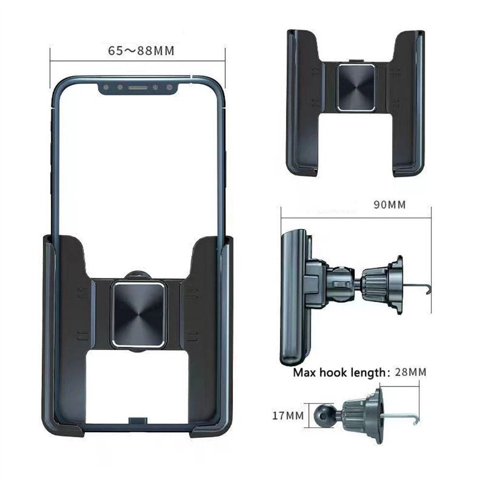 Lanfy Car Phone Holder360 (Tempat Hp Mobil)° Rotasi Aksesoris Mobil Multi Fungsi Klip Ventilasi Udara Dekorasi Interior Dudukan Hp Bracket Ponsel Mobil