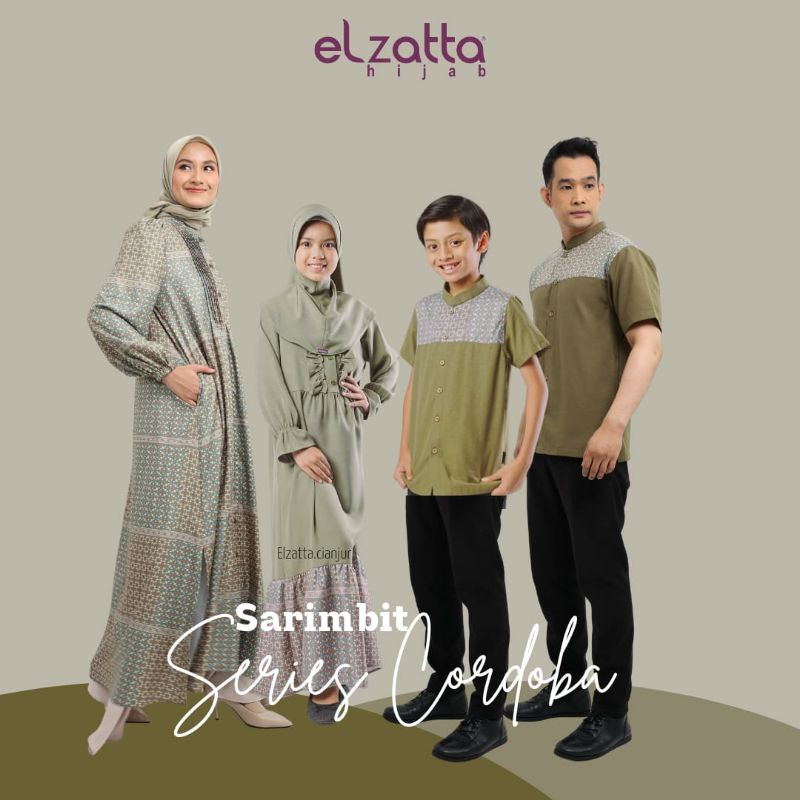 ELZATTA COUPLE KELUARGA SARIMBIT CORDOBA SARIMBIT KELUARGA BAHAN POLY RAYON COUPLE KELUARGA RABBANI 