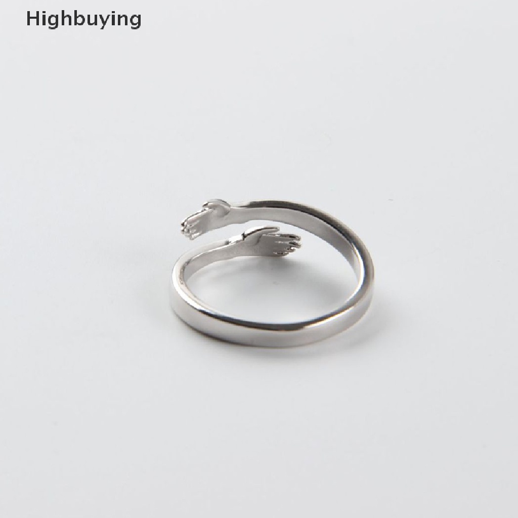 Hbid Cinta Peluk Adjustable Ring Cincin Fashion Lady Open Ring Perhiasan Hadiah Untuk Pecinta Glory