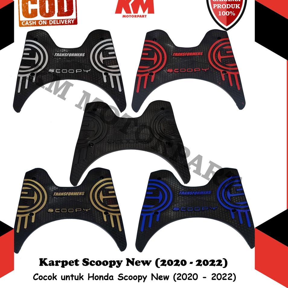 Paket Terbaik Karpet Scoopy 2020 2021 2022 New Keset Pijakan Kaki Honda Bordes Bahan Karet Variasi