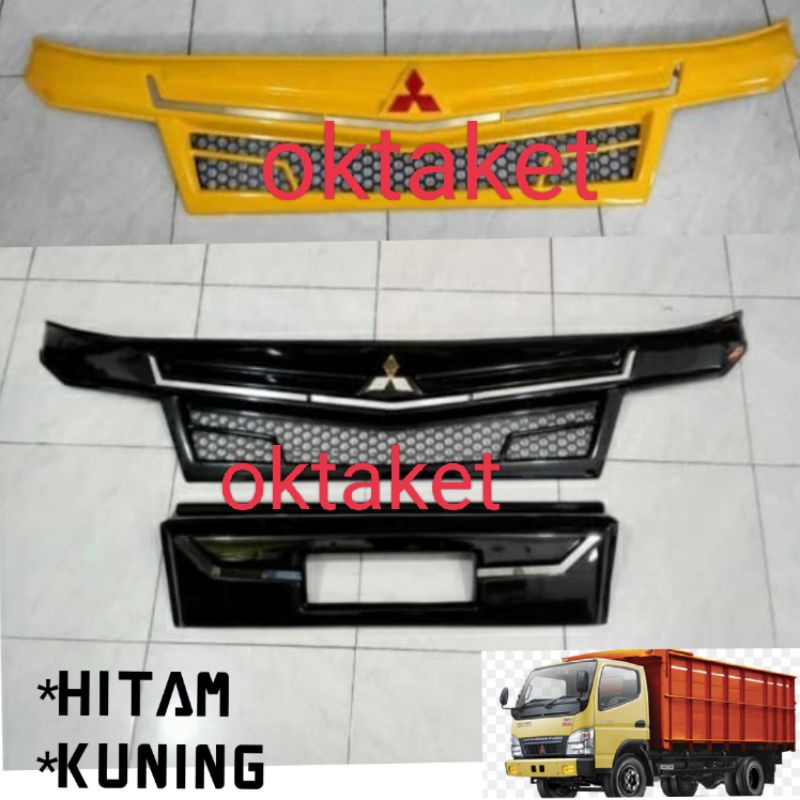 cover grill depan Canter Hitam &amp; Kuning