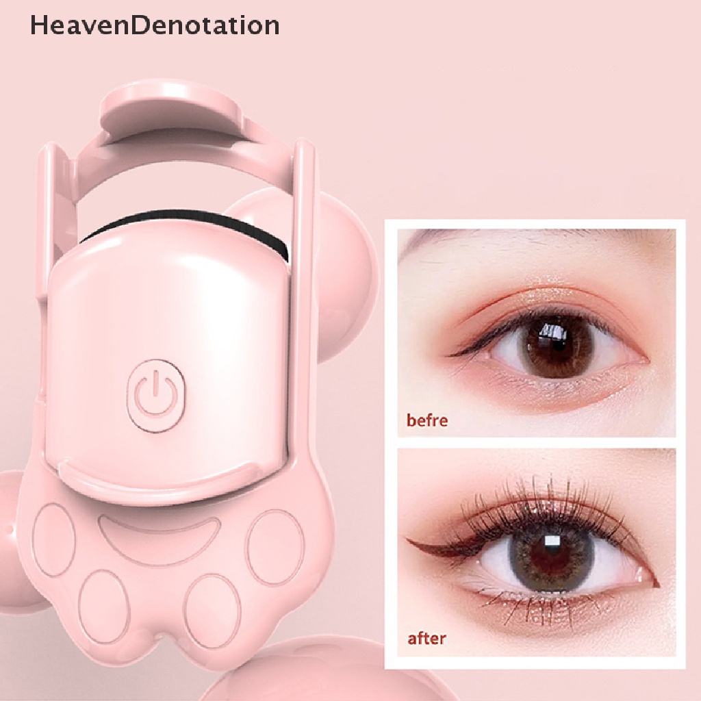 [HeavenDenotation] Alat Penjepit Bulu Mata Portable Elektrik Heated Eyelash Curler Comb Long Lasg HDV