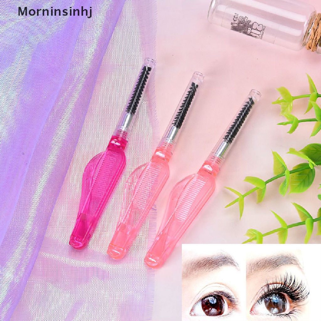 Mornin 1X eyelash extension Sisir brush lash Alis Kosmetik makeup supply Alat id