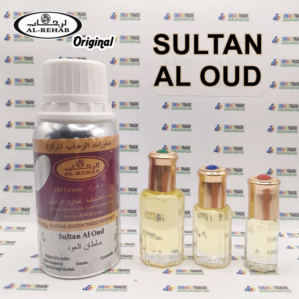 PARFUM SULTAN AL OUD BY AL REHAB ORIGINAL GRADE 1 BIBIT MINYAK WANGI ARAB SULTON OUD GRADE A ORIGINA