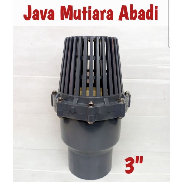Foot Valve Pvc Drat 3" KDJ