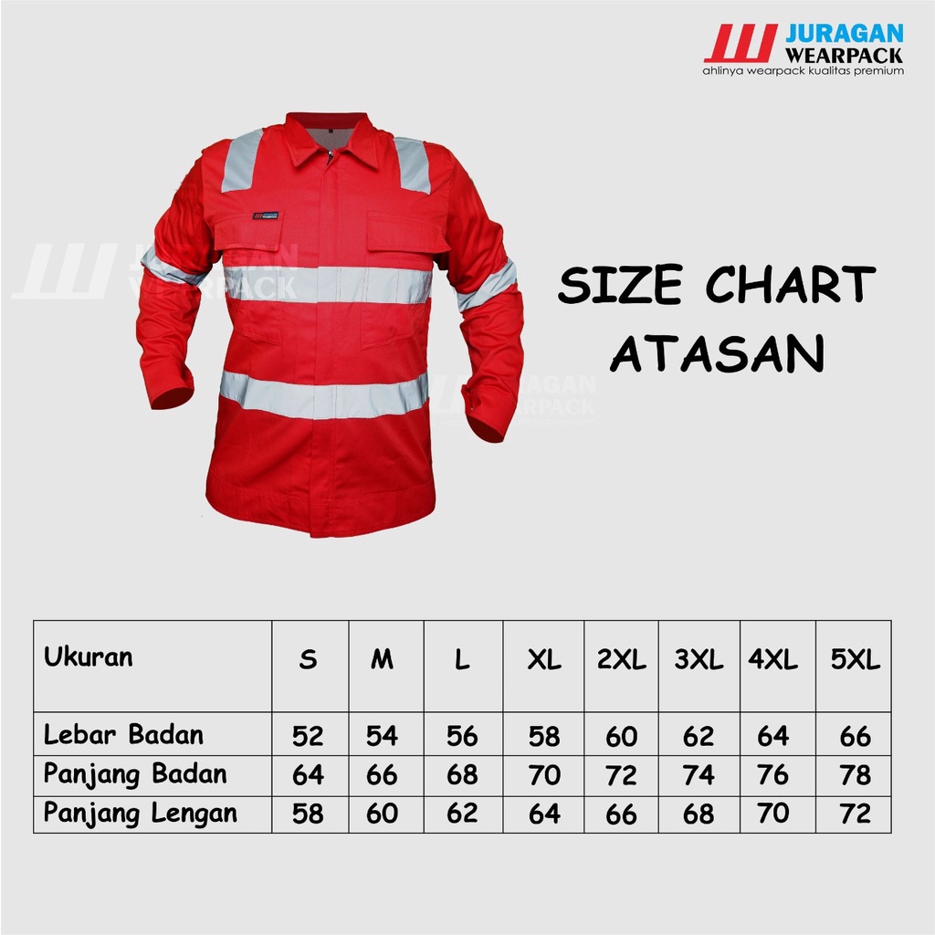 Wearpack Safety Atasan Jumbo Lengan Panjang