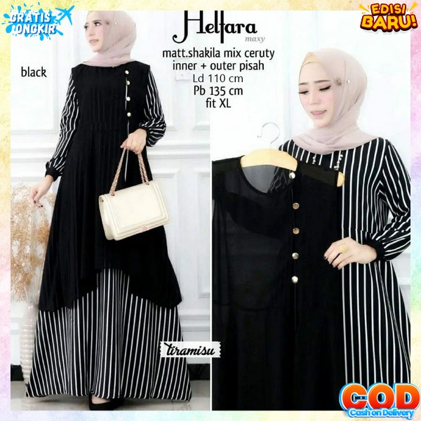 Dres Sari Drees Syarii Cwe Muslimah Baju Syar Ii Polos Elegan Deres Gsmis Model Terbaru 2023 Gsmis M
