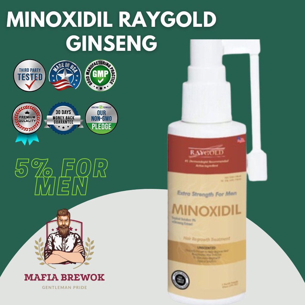 Minoxidil 5% Ray Gold | Minoxidil 2% Ray Gold | Minoxidil + Aloevera + Ging