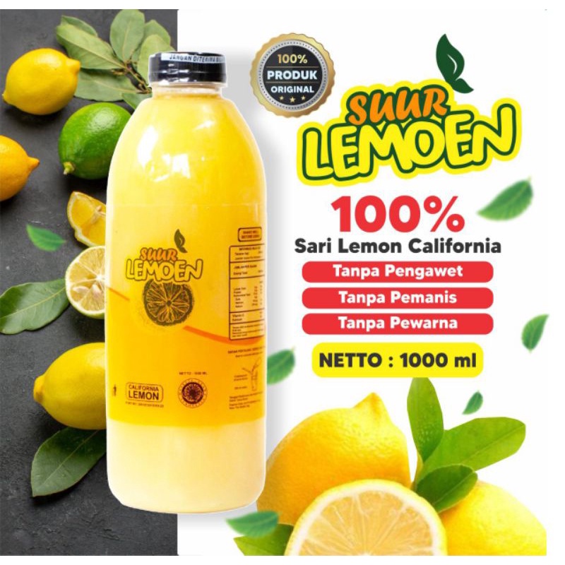 

READYYY PRODUK 1 Liter Fresh Sari Lemon Murni Jus Untuk Diet Pelangsing Badan