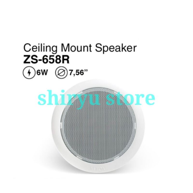 Ceiling Speaker TOA ZS646R ZS646 R ZS 646R ORIGINAL Diganti ZS-658R ZS658R ZS658 R ZS 658R ZS 658 R