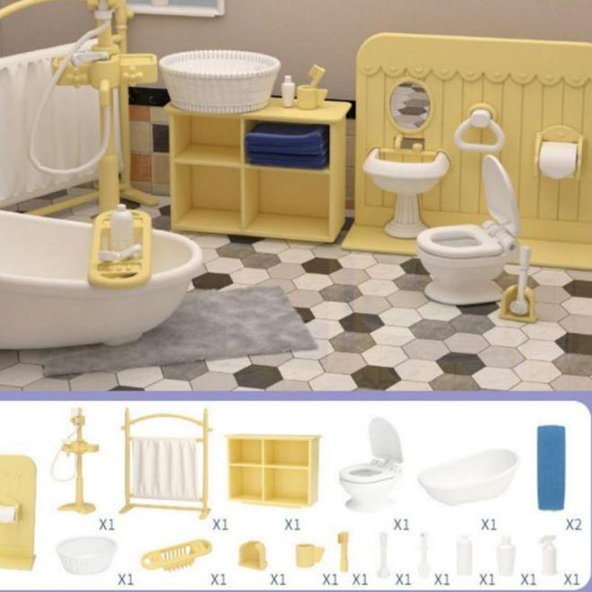 ◘ koala Diary Doll Room Accessories Mini Furniture sylvanian mainan perabotan aksesoris doll house f