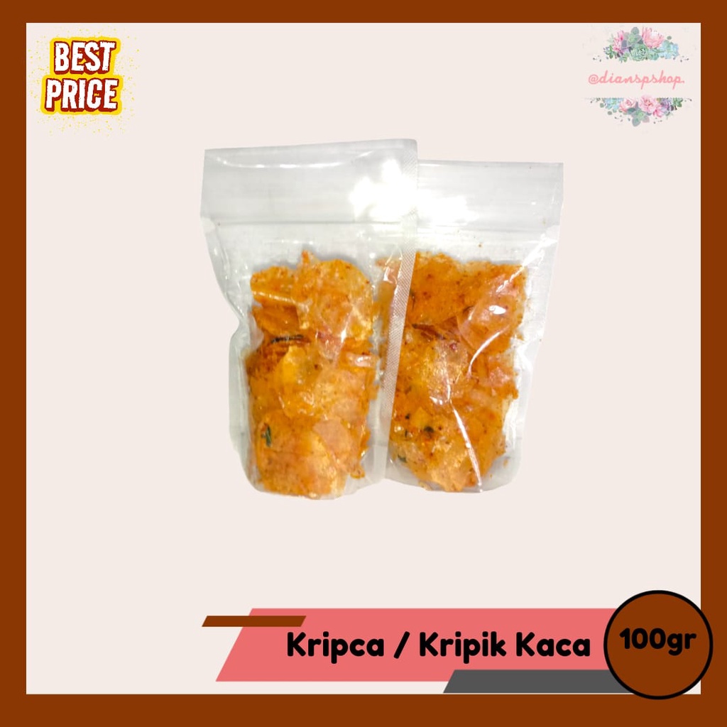 

Kripca Keripik kaca pedas 100gr Pedas Gurih Mantap