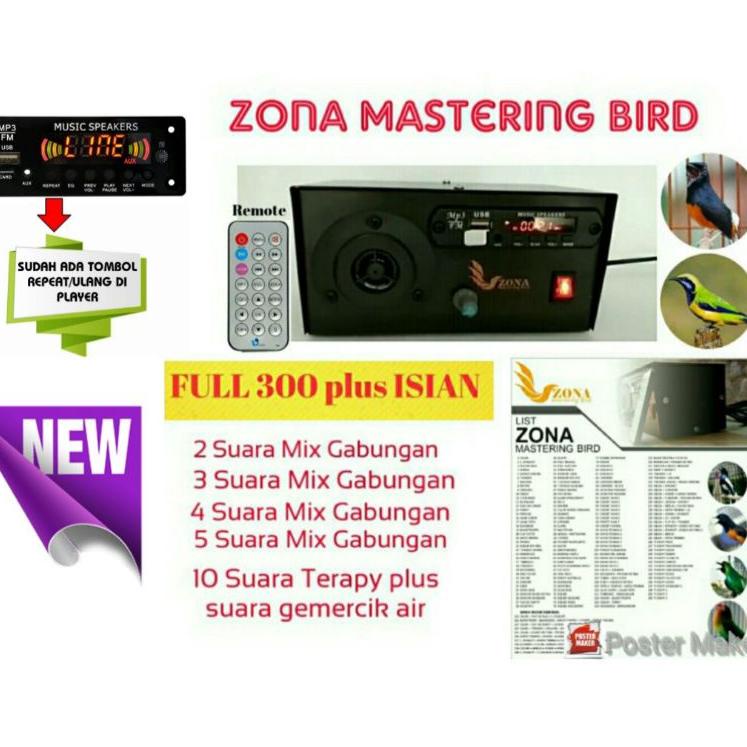 TERBAIK U94 Zona mastering bird masteran burung murai batu suara burung audio 300 materi master buru