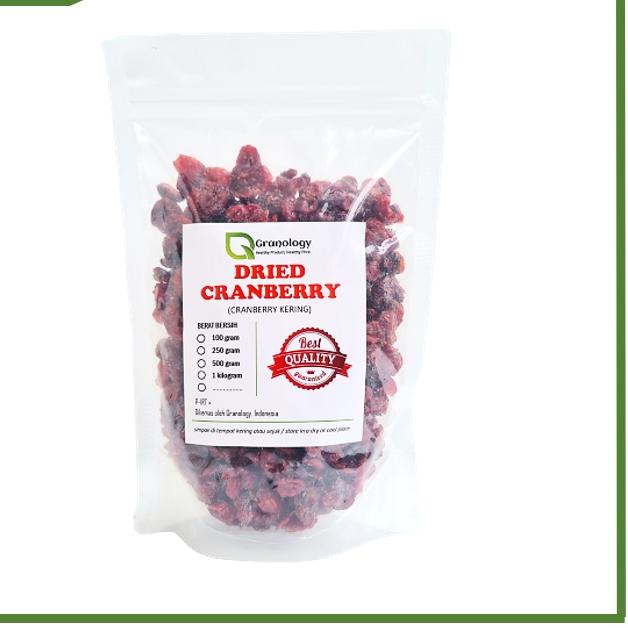 

♣ Cranberry Kering / Dried Cranberry (500 Gram) by Granology ➥