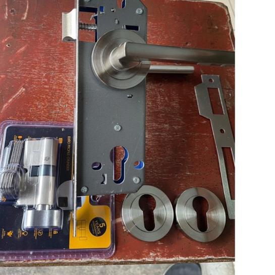 ♖ Termurah Kunci Pintu Model Pisah Roses/ Kunci Pintu Model Pisah Rosete Silinder Knop Putar Kunci p