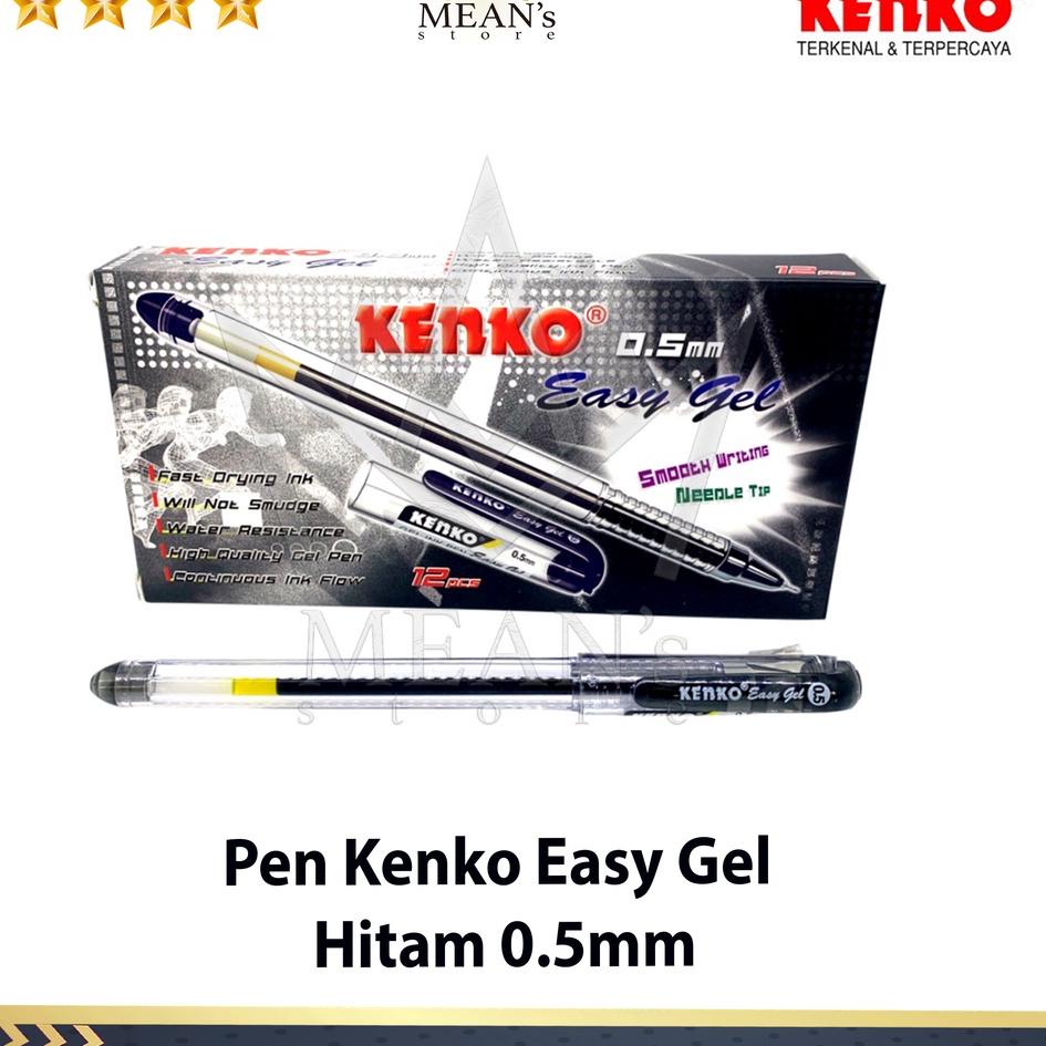 

Ready Terbaru Pen Kenko Easy Gel 0.5mm / Pulpen Gel Kenko / Easy Gel Hitam, Biru