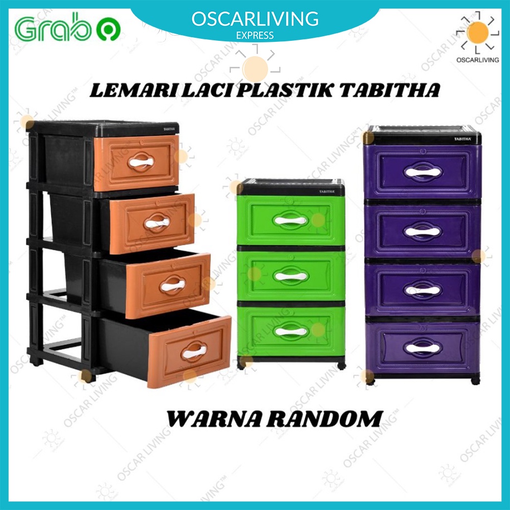 LEMARI PLASTIK TABITHA HO LEMARI LACI LEMARI SERBAGUNA RANDOM