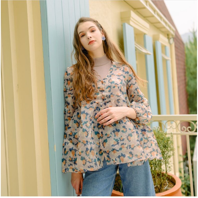 AMARISA CREME FLOWER HIJABCHIC