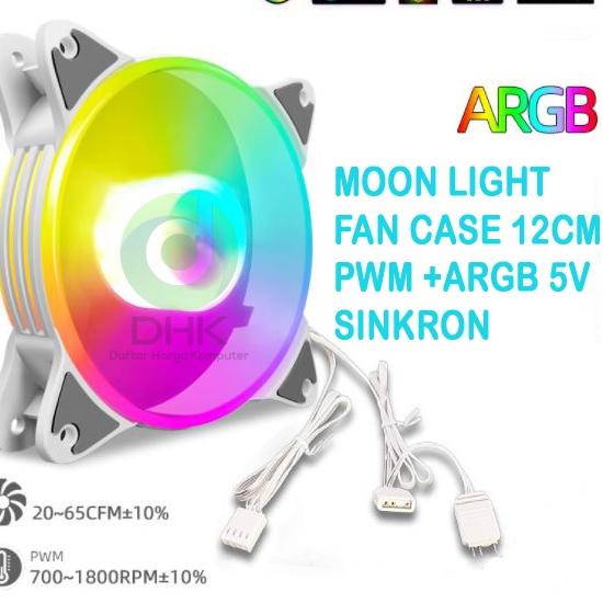 ✦ Fan moon light 12cm Sinkron ARGB PWM coolmoon  fan casing COOLMOON ✵