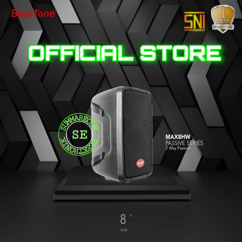 speaker pasif 8 inch baretone max08hw speaker karaoke passive 8 inch original