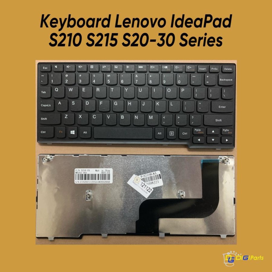 Keyboard Lenovo IdeaPad S210 S20-30 S215 S210T S215T Hitam