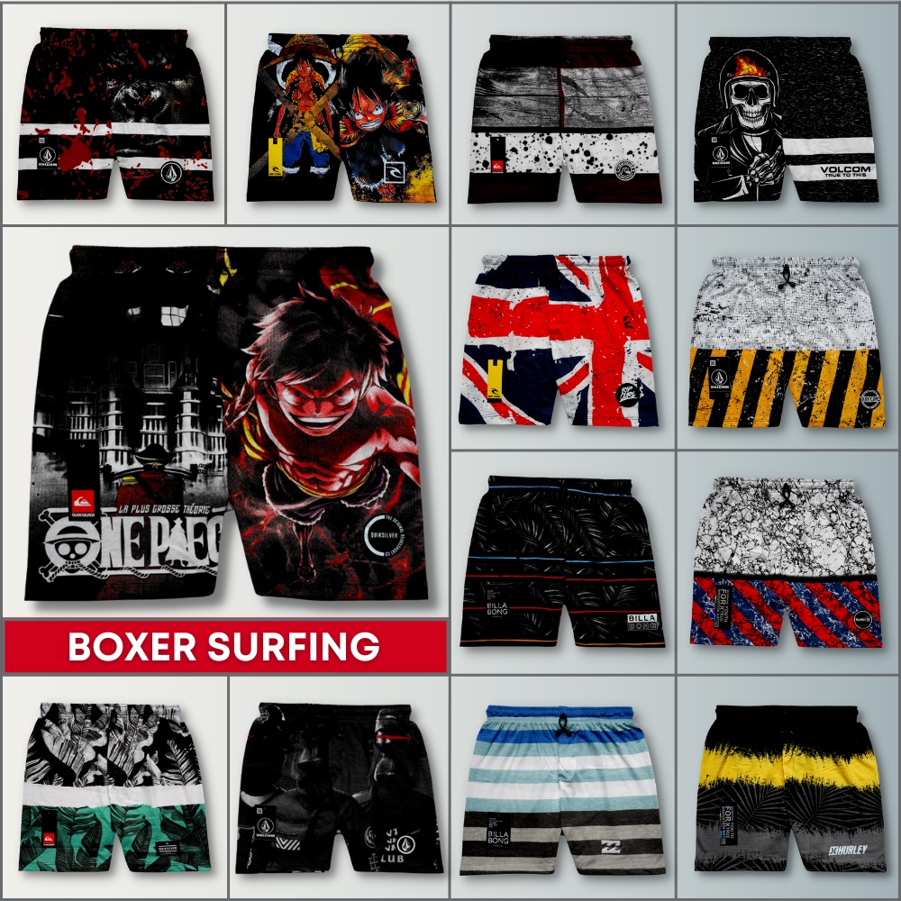 Best Seller III - Celana pendek boxer pria wanita| Pakaian dalam boxser kolor | Bokser pantai bahan katun| Celana tidur santai