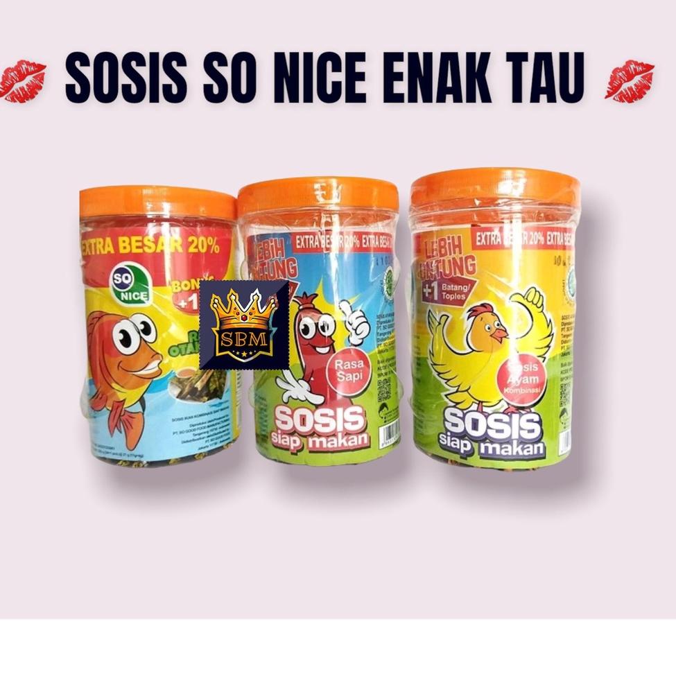 

TERLARIS BRANDS FESTIVAL SOSIS SO NICE SIAP MAKAN RASA AYAM / SOSIS SO NICE SIAP MAKAN RASA SAPI / SOSIS IKAN SO NICE SIAP MAKAN RASA OTAK-OTAK KEMASAN TOPLES PROMO murah