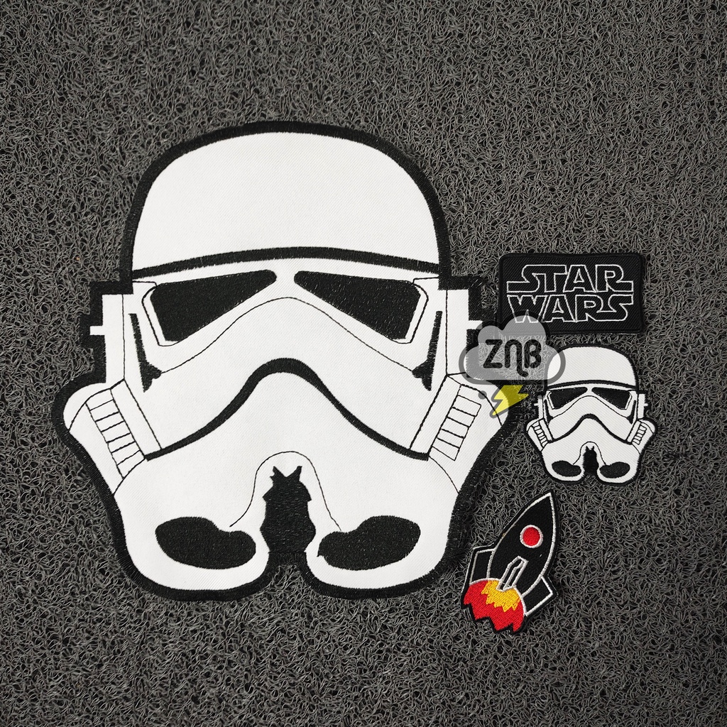 EKSTRA PATCH BACKPATCH PATCH PUNGGUNG STARWARS EMBLEM WOVEN BORDIRAN